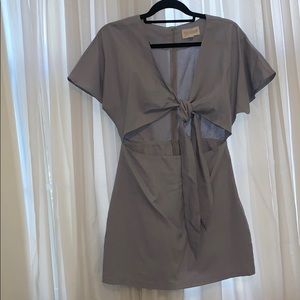 light blue/grey dress